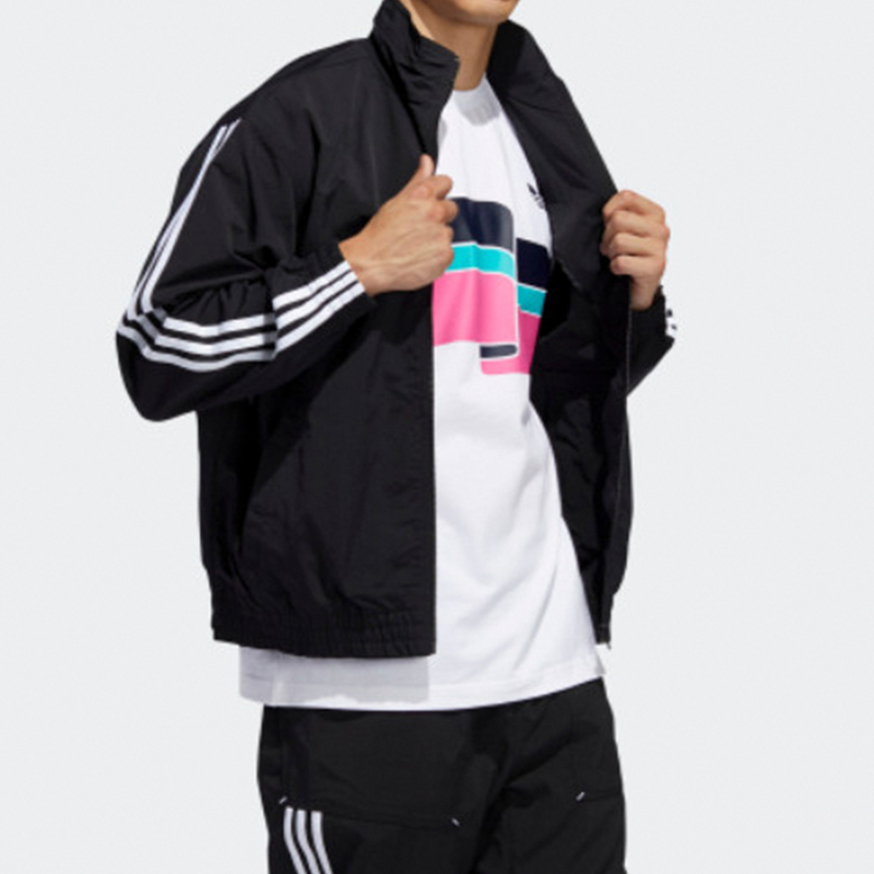 Мужская куртка adidas originals (черная) — фото 4