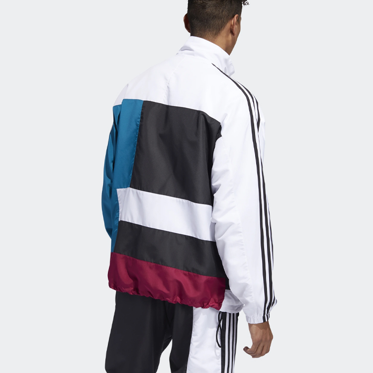Мужские куртка adidas ASYMM (белый) — фото 4