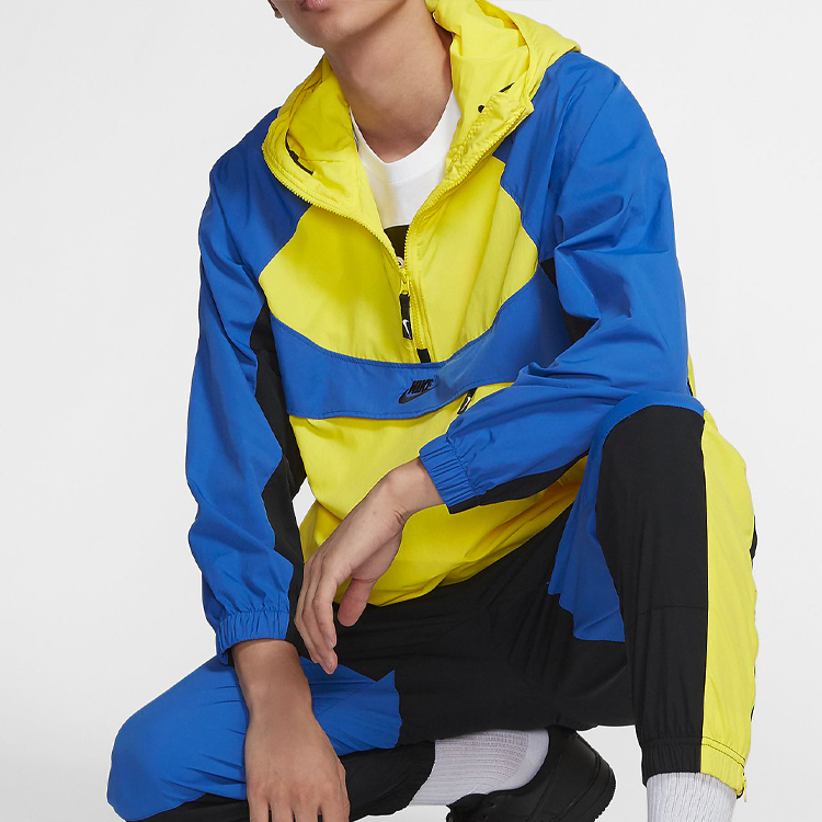 Мужские худи Nike Sportwear (сине-желтый) — фото 3