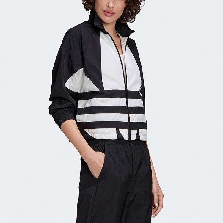 Куртка adidas originals Large Logo Track Jacket (черная) — фото 4