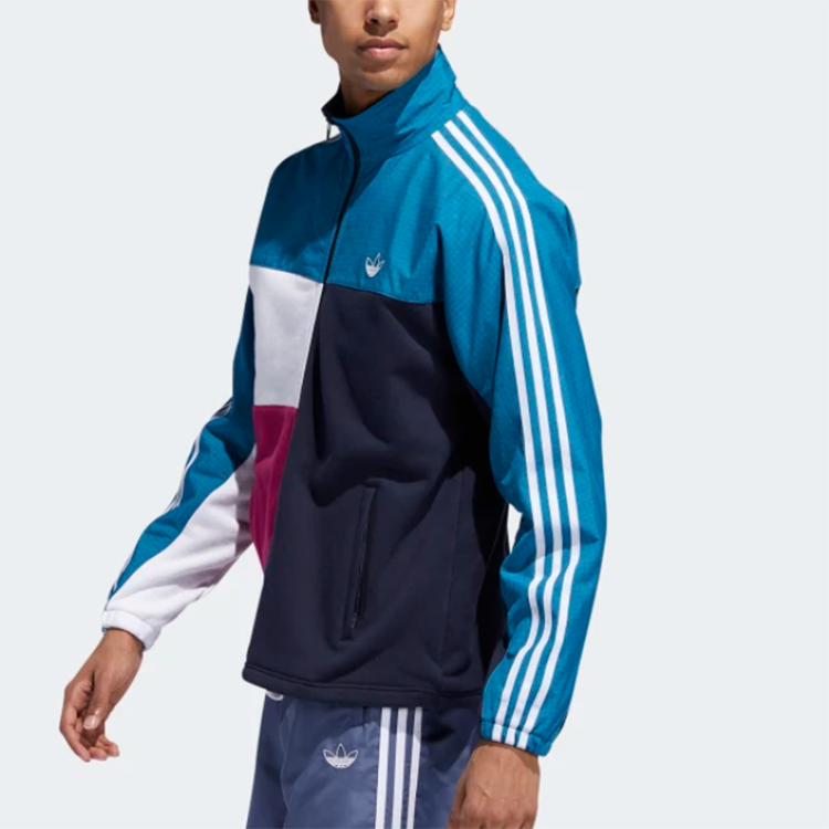 Мужская куртка adidas originals Asymm Full Zip (синий) — фото 3