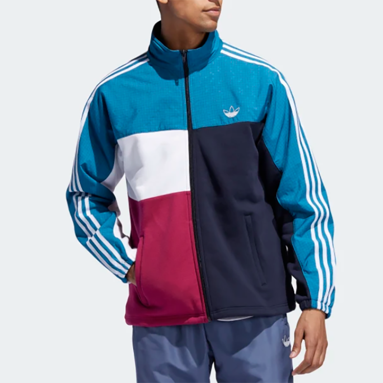 Мужская куртка adidas originals Asymm Full Zip (синий) — фото 2
