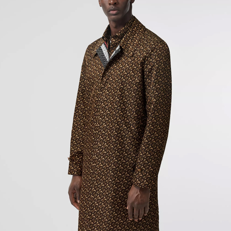 Мужские куртка Burberry (маково-коричневый) — фото 3