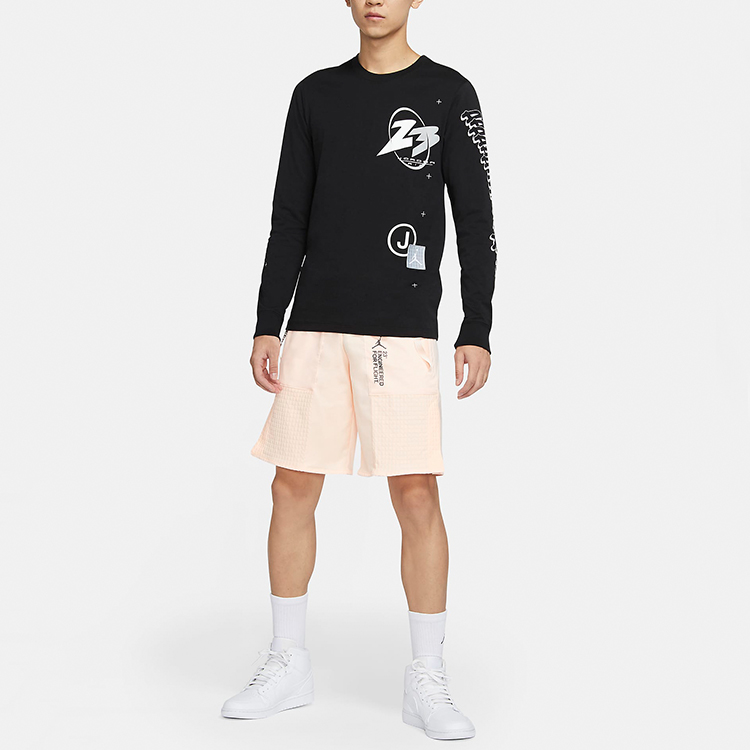 Мужская футболка Jordan 23 Air logo (черная) — фото 3