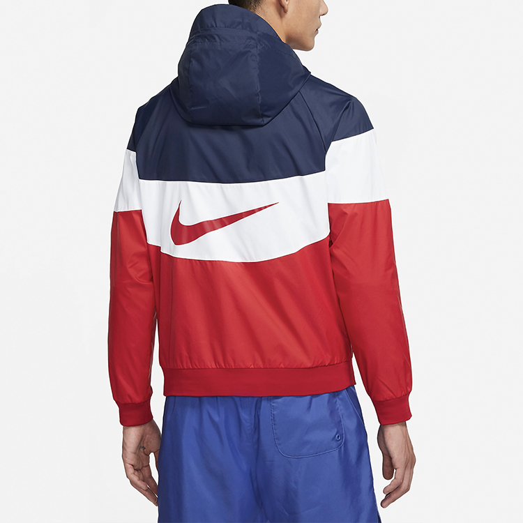 Мужская куртка Nike Sportswear Windrunner (темно-синяя) — фото 5