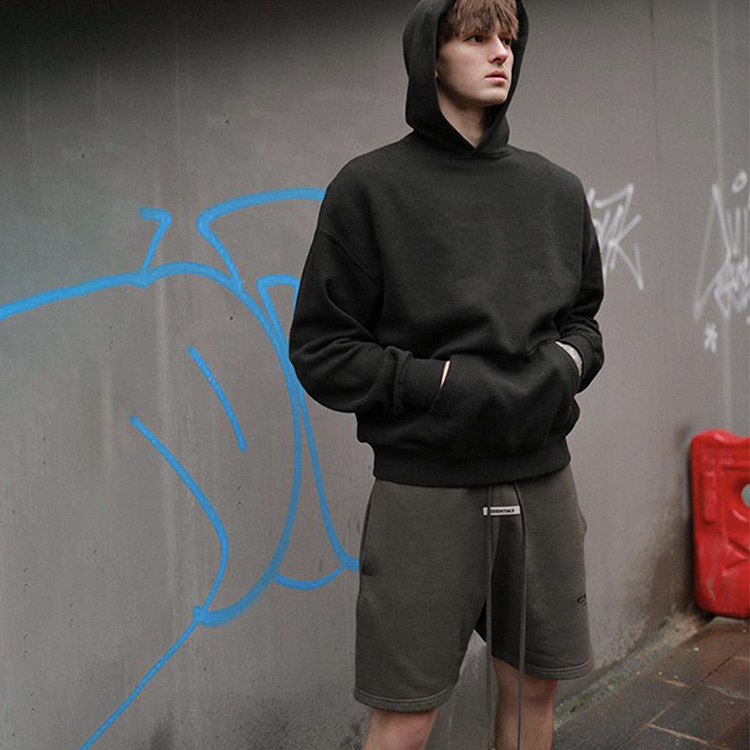 Унисекс шорты Fear of God Essentials SS20 Shorts (черные) — фото 4