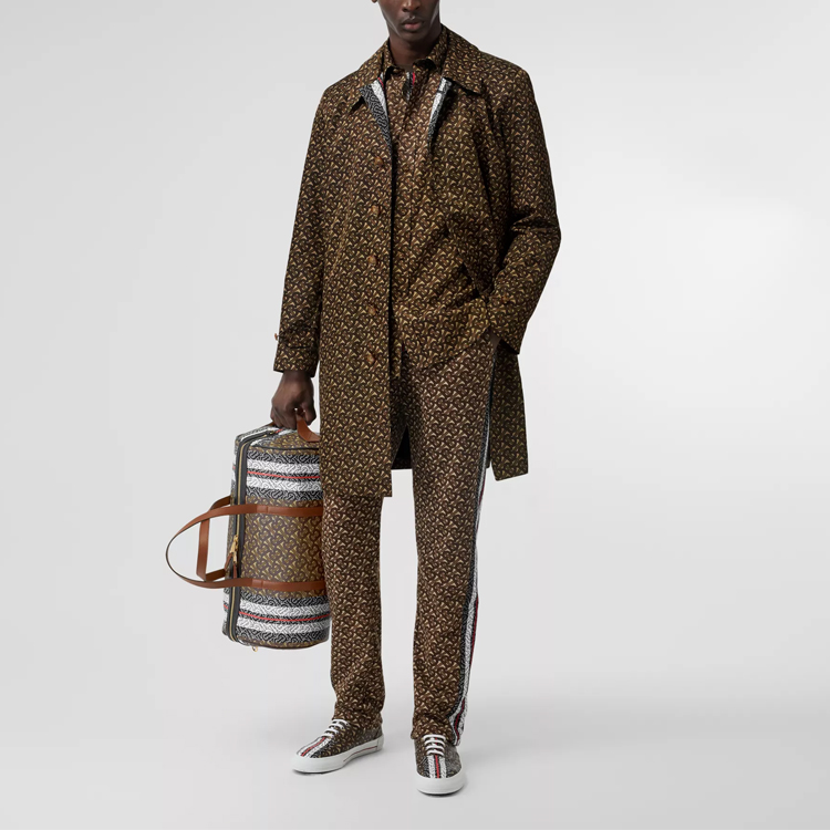 Мужские куртка Burberry (маково-коричневый) — фото 2