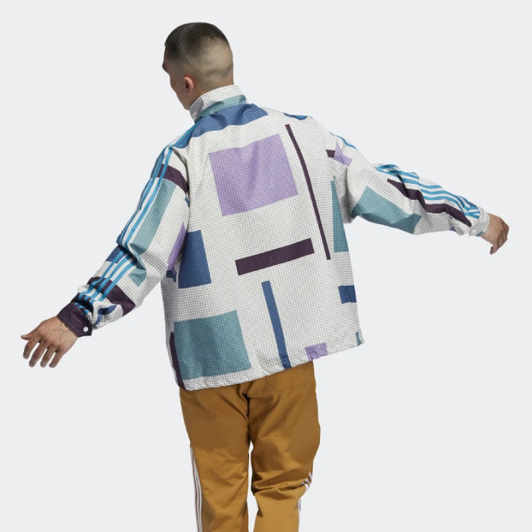 Мужская куртка adidas originals (белая) — фото 4