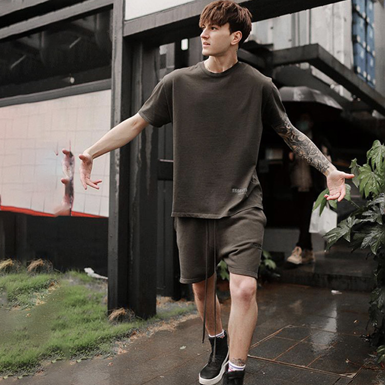 Унисекс шорты Fear of God Essentials SS20 Shorts (черные) — фото 3