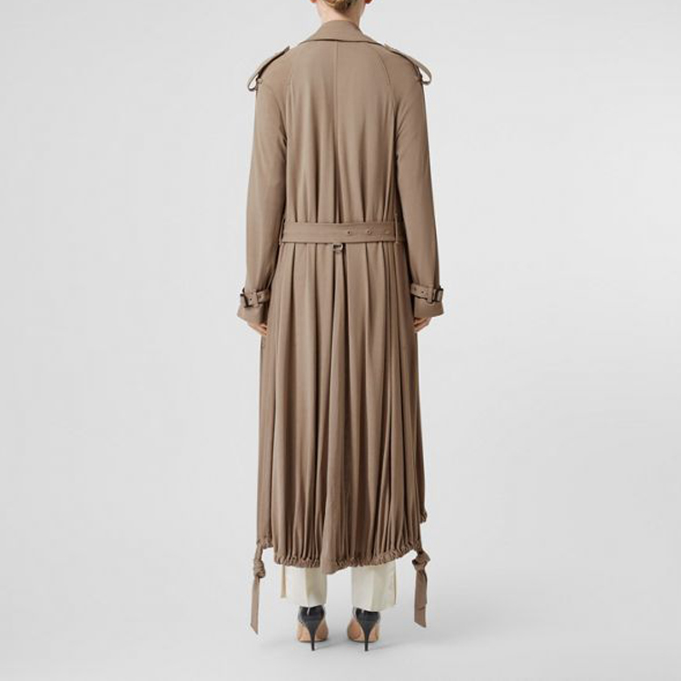 Женские куртка Burberry (теплый серо-коричневый) — фото 6
