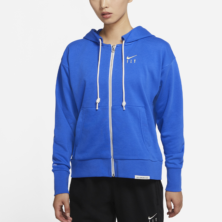 Женская кофта Nike Standard Issue на молнии (/ синяя) — фото 3