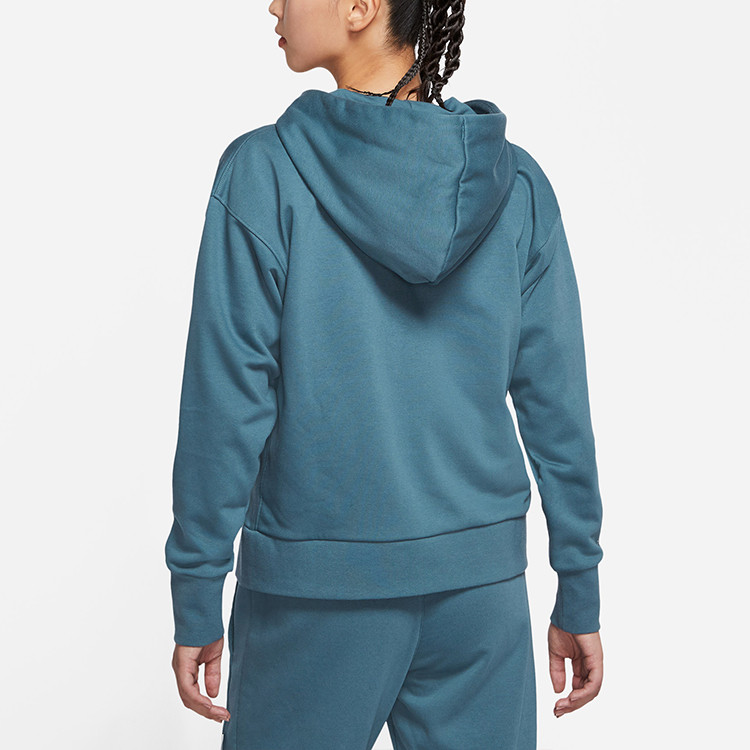 Женская кофта Nike Standard Issue на молнии (/ серо-зеленая) — фото 4