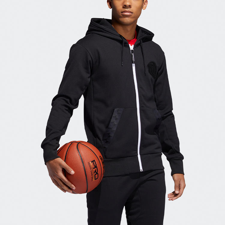 Мужская куртка adidas Rose Wntr Hood (черная) — фото 5