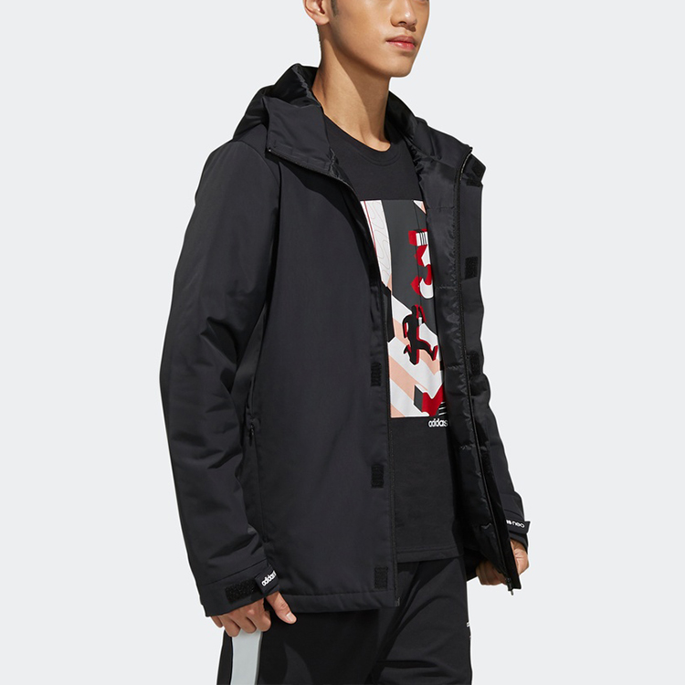 Мужская куртка adidas neo M Cs Ftmpd Jkt (черная) — фото 4