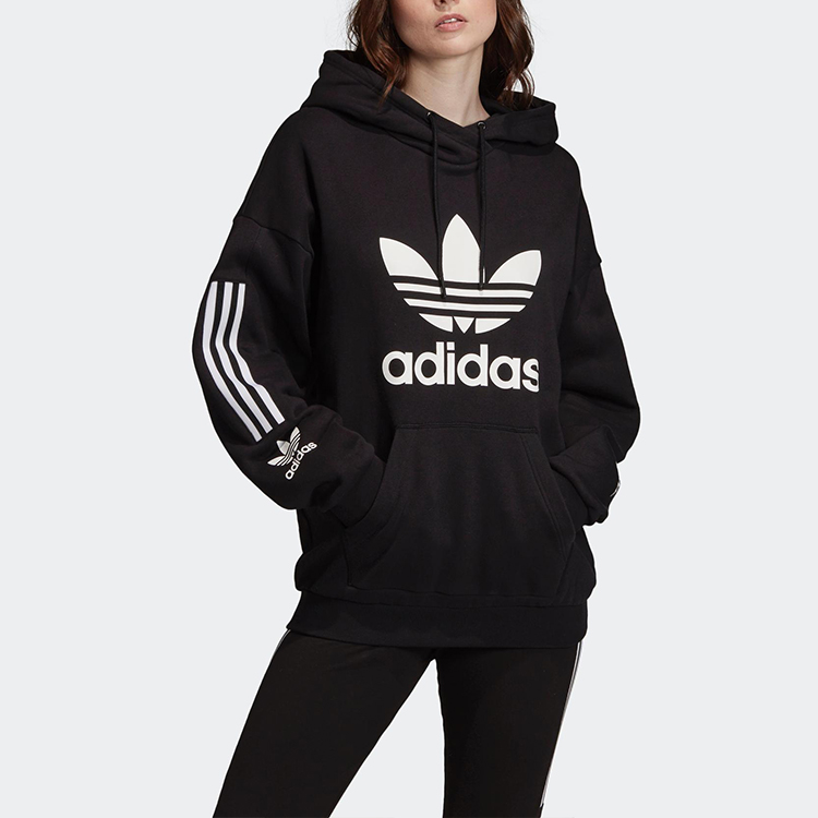 Женское худи adidas originals (черное) — фото 5