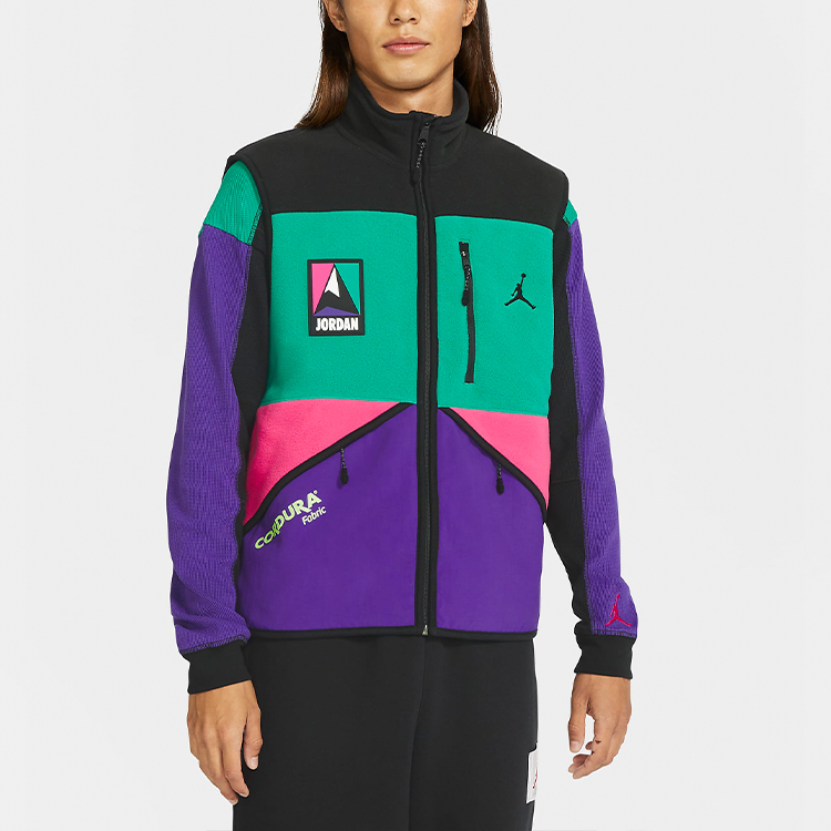 Мужской жилет Jordan Winter Utility (черно-зелено-фиолетовый) — фото 3