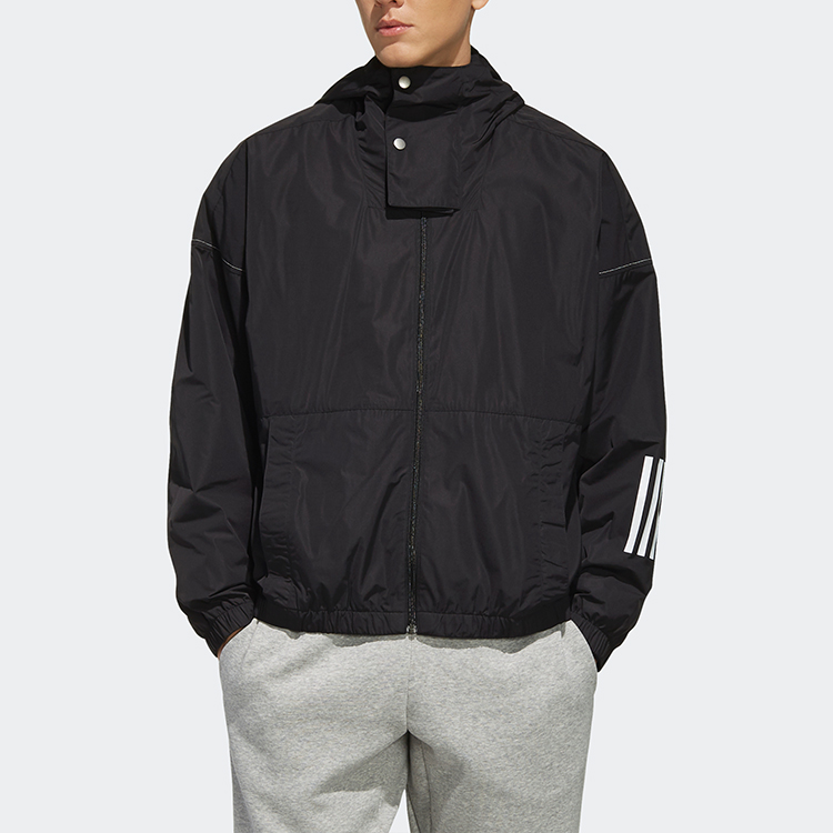 Мужская куртка adidas M S2S WV CL JKT (черная) — фото 4
