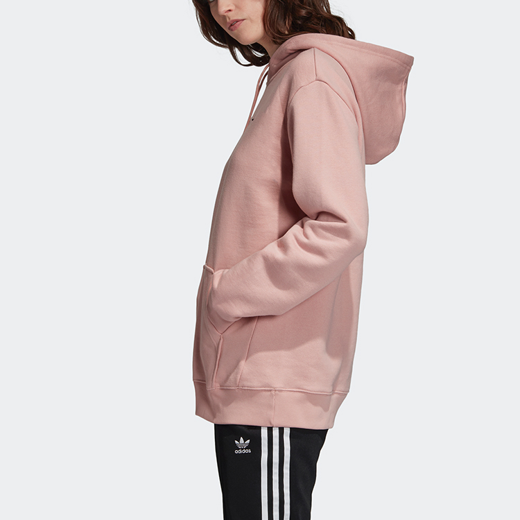 Женское худи adidas originals (розовое) — фото 5