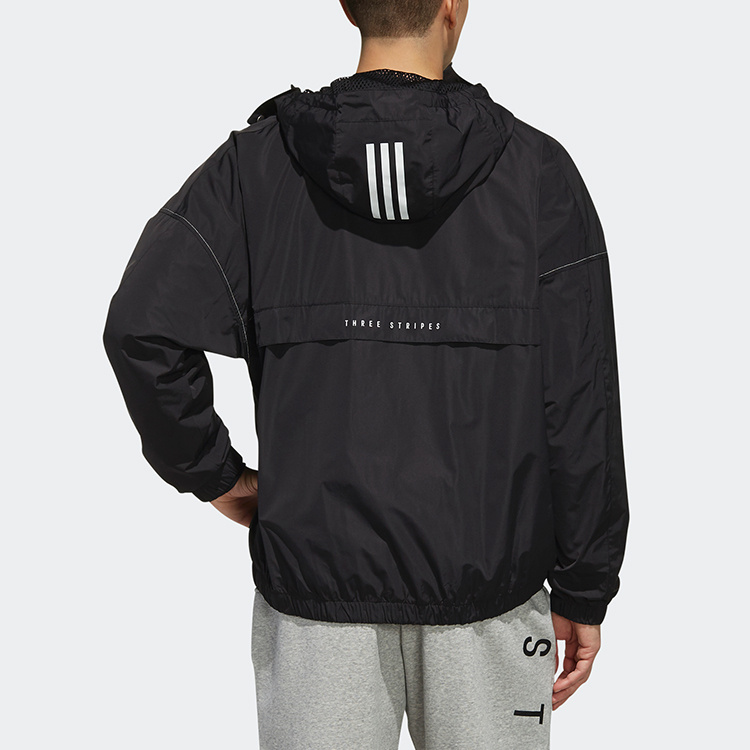Мужская куртка adidas M S2S WV CL JKT (черная) — фото 3