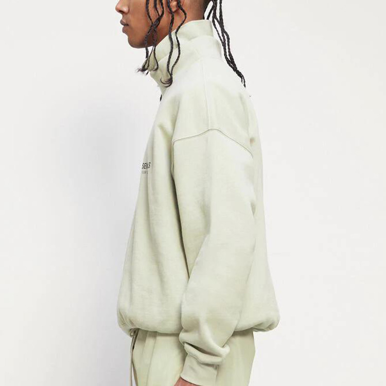 Худи Fear of God Essentials FW20 Sage Mock Neck Sweatshirt — фото 2