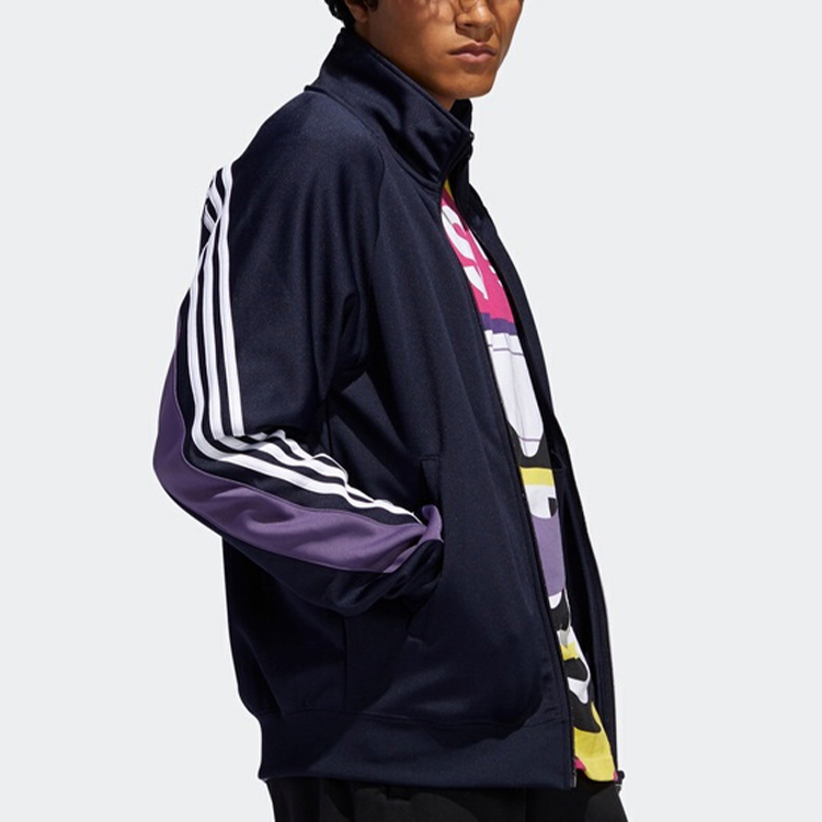 Мужская куртка adidas Originals Track Jacket (темно-синяя) — фото 5
