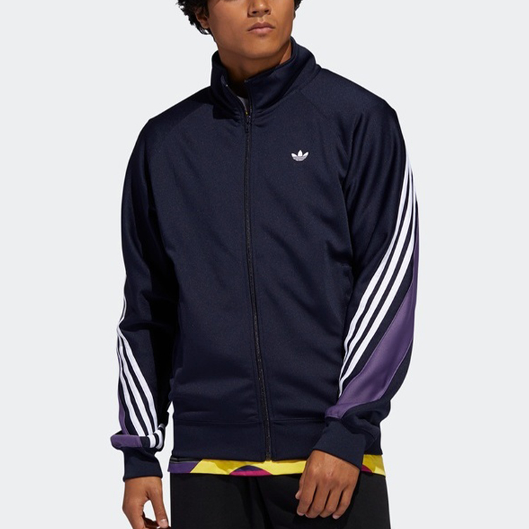 Мужская куртка adidas Originals Track Jacket (темно-синяя) — фото 3