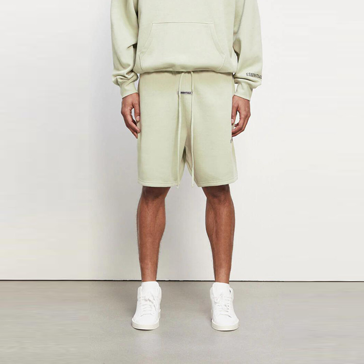 Штаны Fear of God Essentials Sweat Shorts Sage (серо-зеленый) — фото 2