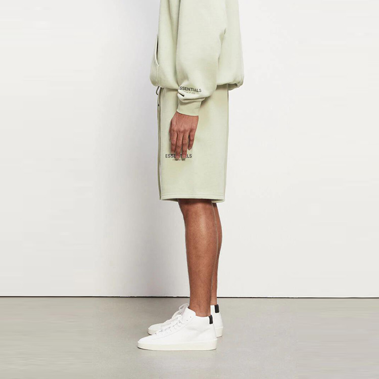 Штаны Fear of God Essentials Sweat Shorts Sage (серо-зеленый) — фото 4