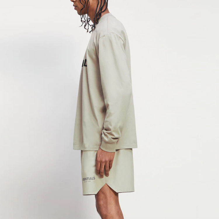 Мужской лонгслив Fear of God Essentials FW20 Long Sleeve T-Shirt Moss T (зеленый) — фото 3
