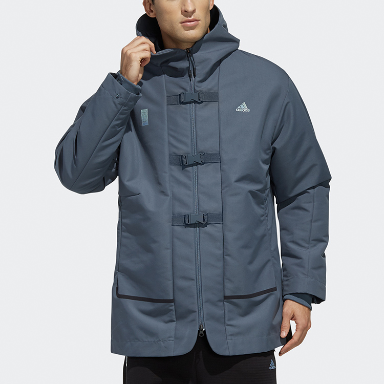 Мужская куртка adidas Wuji Jacket (синяя) — фото 3