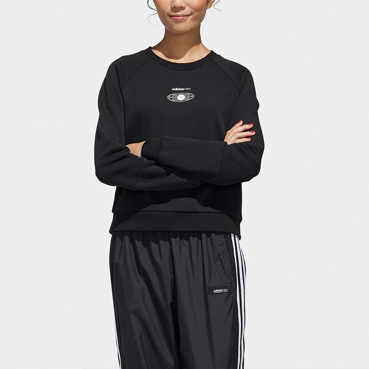 Женское худи adidas neo (черное) — фото 5
