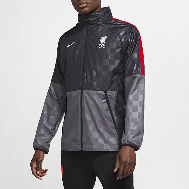 Мужская куртка Nike Liverpool F.C. AWF (черная) — фото 4