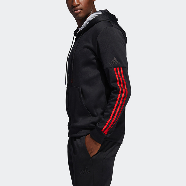 Мужская толстовка adidas Basketball (черная) — фото 6