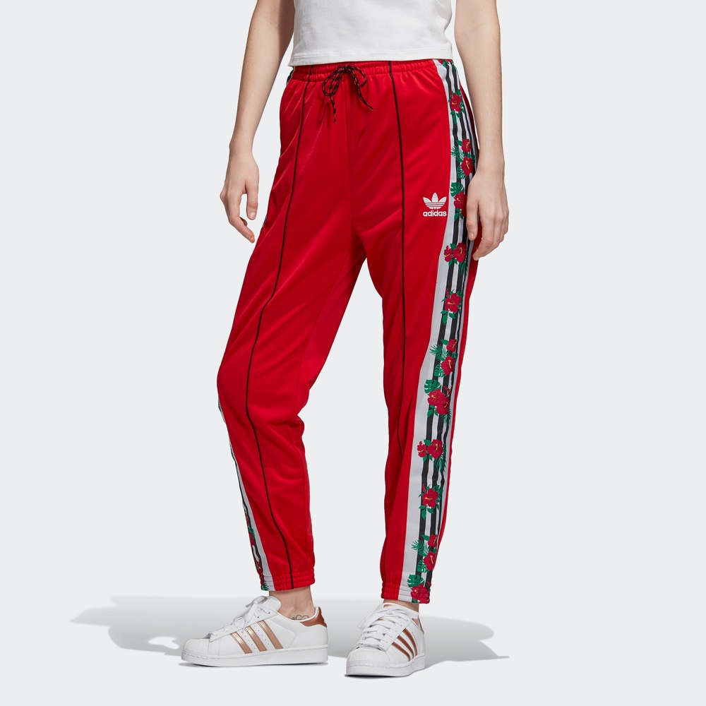 Женские штаны adidas originals Track (алые) — фото 5