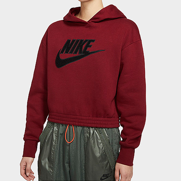 Женское худи Nike Sportswear (бордовое) — фото 3