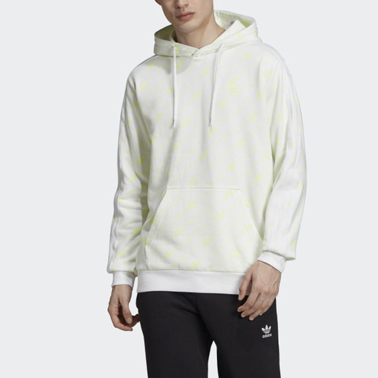 Мужское худи adidas originals Mono Hoodle (белое) — фото 3