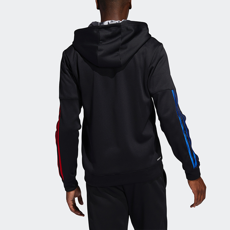 Мужская толстовка adidas Basketball (черная) — фото 4