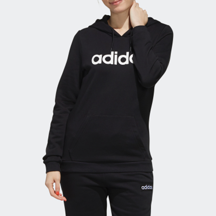 Женское худи adidas neo W CE HDY (черное) — фото 3