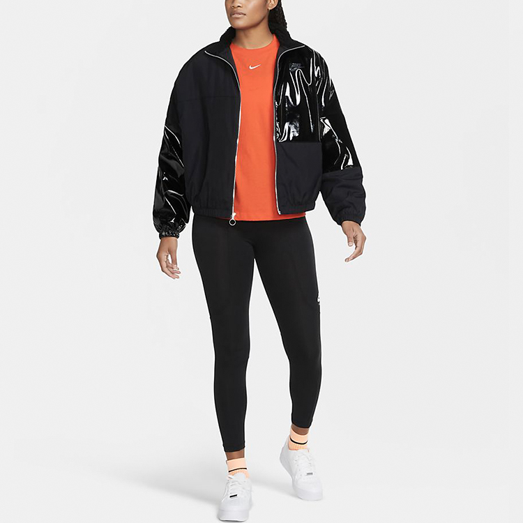 Женская куртка Nike Sprtswear Icon Clash Synthetic-Fill (черный) — фото 5