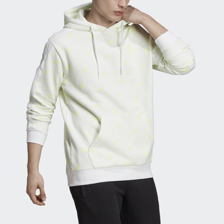 Мужское худи adidas originals Mono Hoodle (белое) — фото 5