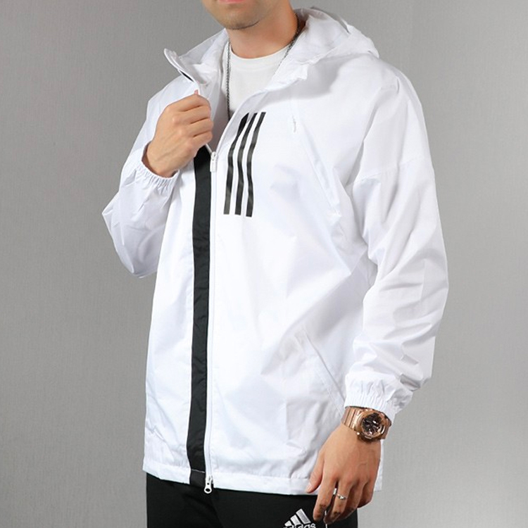 Мужские куртка adidas Sportswear W.N.D. (белый) — фото 5