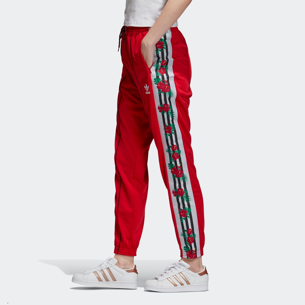 Женские штаны adidas originals Track (алые) — фото 4