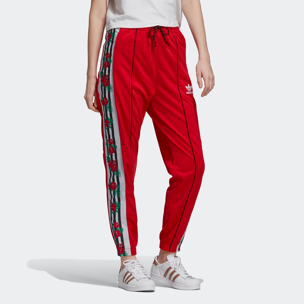 Женские штаны adidas originals Track (алые) — фото 3