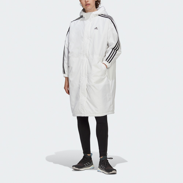 Женская куртка adidas W Insulated Coa (белая) — фото 4