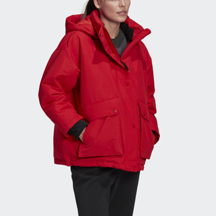 Женская куртка adidas Outdoor Down Jacket (алая) — фото 4