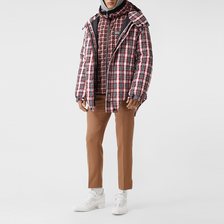 Мужская куртка Burberry (красная) — фото 2