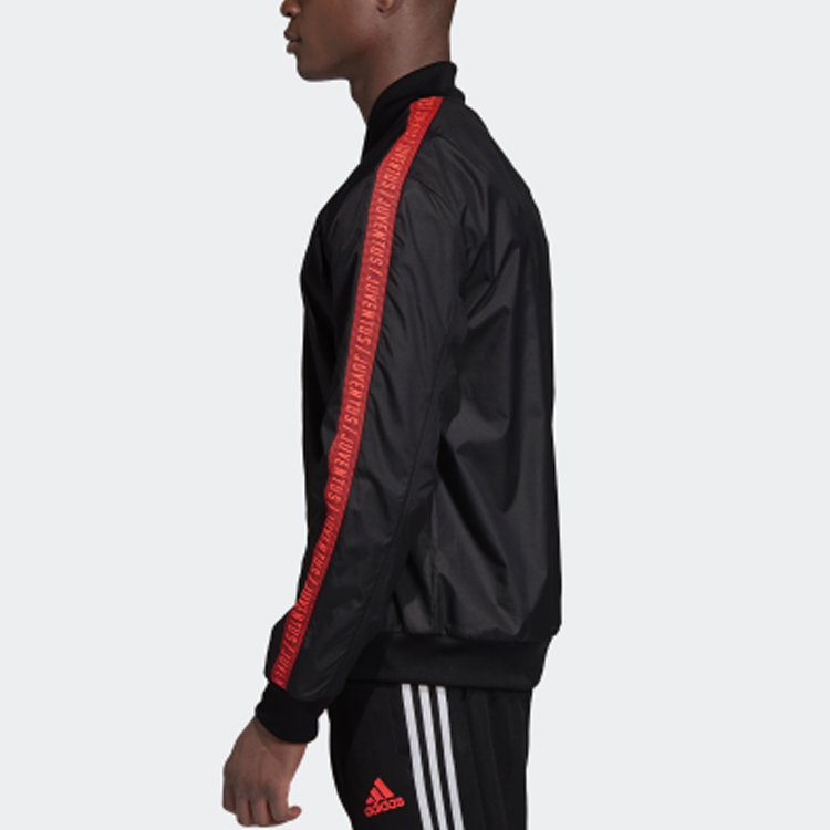 Мужская куртка adidas Ювентус (черная) — фото 5