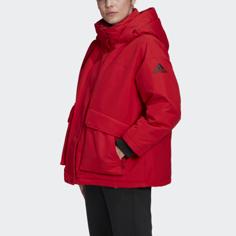 Женская куртка adidas Outdoor Down Jacket (алая) — фото 5
