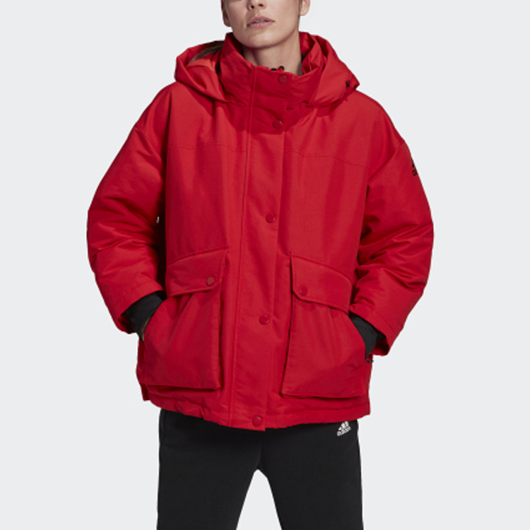 Женская куртка adidas Outdoor Down Jacket (алая) — фото 3