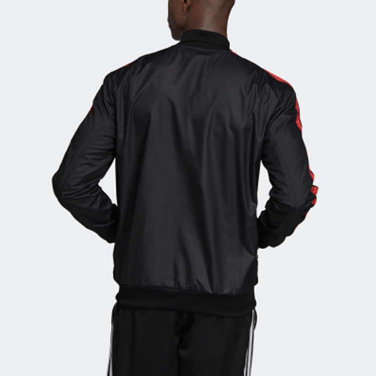 Мужская куртка adidas Ювентус (черная) — фото 4